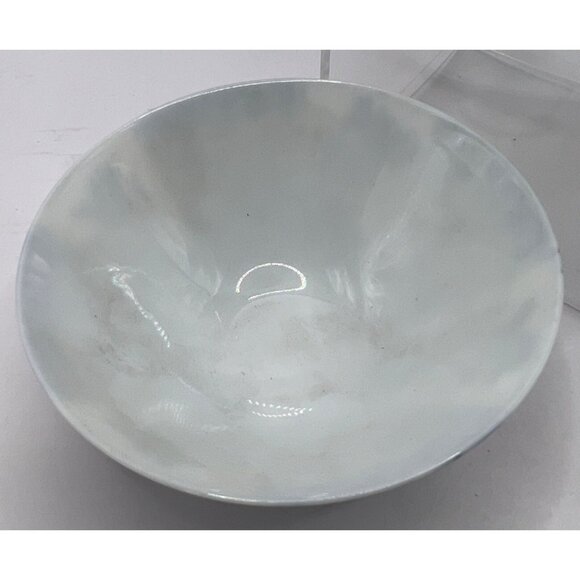 2 Vtg Porcelain Blue Design Rice Bowls No Chips - Picture 4 of 8